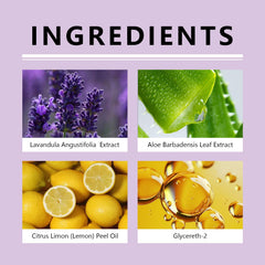 KING OF BIOTIN Lavender scented spray offers soothing hand cleansing