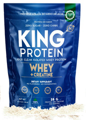 KING Protein Clean Unflavored Whey Isolate in a jar for muscle support