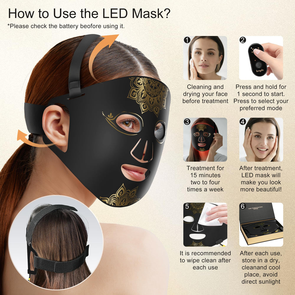 KINGDO ten-minute timer feature for efficient home skincare