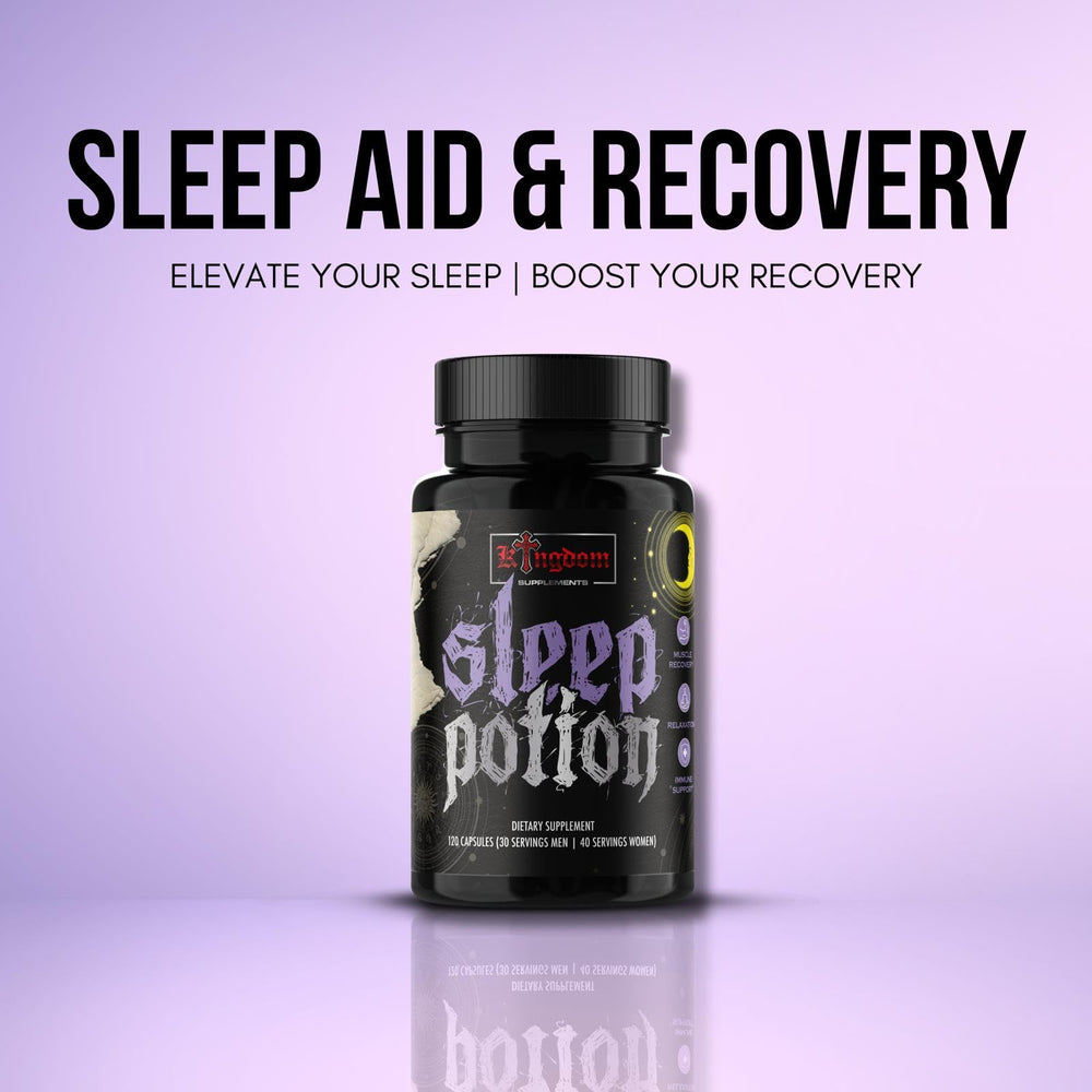 Kingdom Sleep Potion's magnesium glycinate and L-theanine support calm nerves.