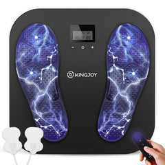 KINGJOY foot massager rechargeable unit demonstrates cordless convenience for on-the-go relief