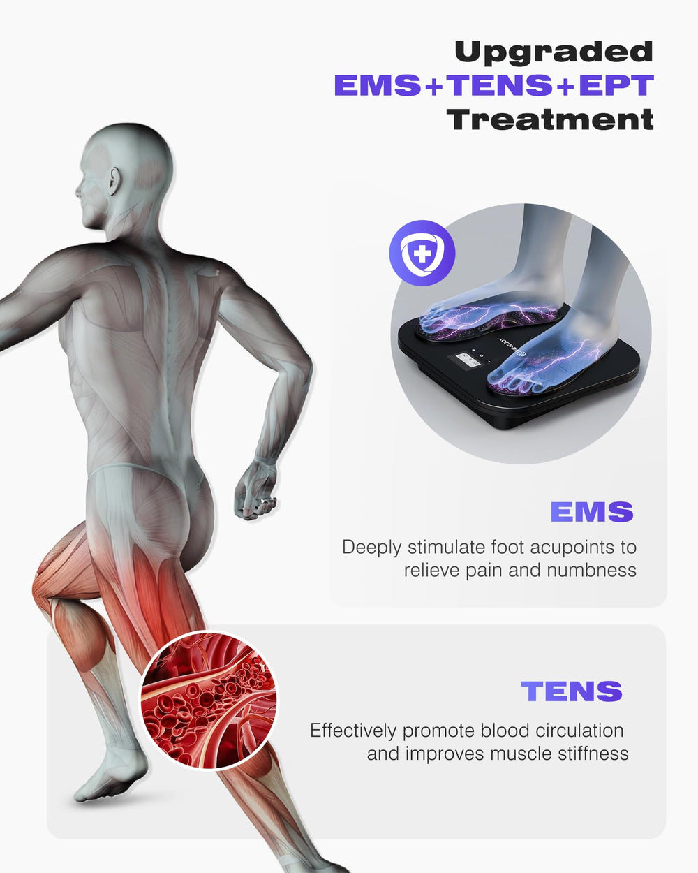 KINGJOY foot massager remote control enables easy adjustments during sessions