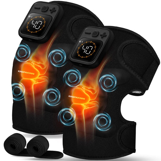 KingPavonini cordless knee massager with 4 motors for comprehensive knee relief