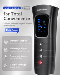 KingPavonini interface displays six modes and three intensities for customizable relief.