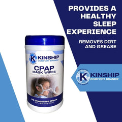 Kinship Comfort tubing cleaning wipe keeps tubing clear between sessions.