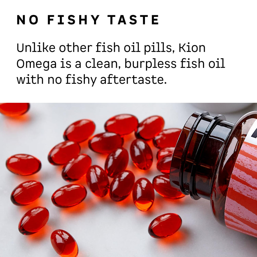 Kion Omega burpless formula delivers no fishy aftertaste.
