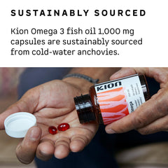 Kion Omega contains rosemary and astaxanthin for natural preservation.