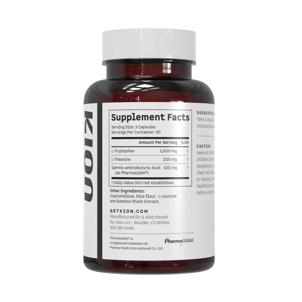 Kion Sleep 30 servings illustration conveys value and routine.