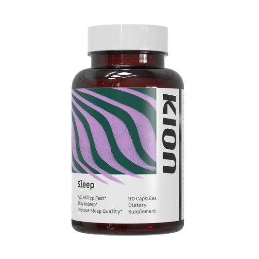 Kion Sleep bottle pour promotes a calm bedtime routine.