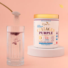 Kiperin Purple Collagen Peptides label noting an 18 amino acids blend for versatility.
