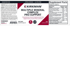 Kirkman product label demonstrating low zinc design for evening use.