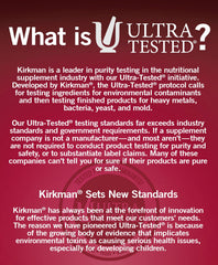Graphic of daily dose for Kirkman Super Nu-Thera showing two capsules per day