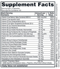 Kirkman Super Nu-Thera capsules display plant-based delivery for everyday use.