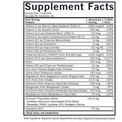 Kirkman Women’s Multivitamin 5-MTHF capsules ready for easy daily use.