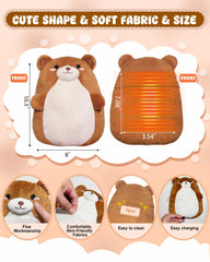 Kivdes Bear USB heating pad removable cover for easy washing and hygiene