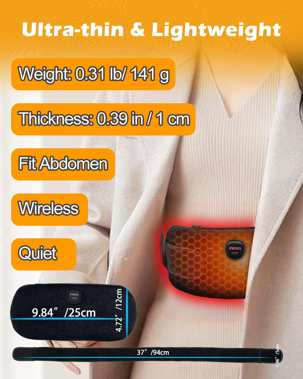 Kivdes washable soft heating pad stays comfortable after washing