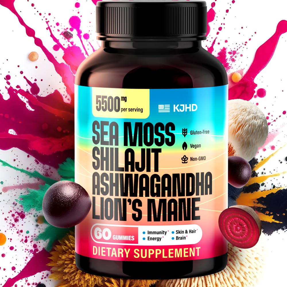 KJHD Ashwagandha extract detail emphasizes adaptogenic roots in the formula.