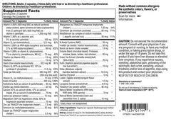 Klaire Labs SFI Health Core Multi nutrients graphic highlights carotenoids and antioxidants