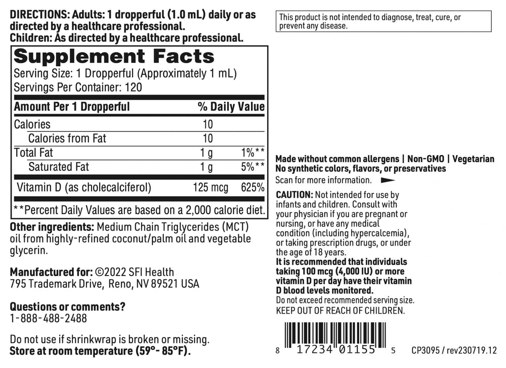 Klaire Labs SFI Health no artificial colors or flavors for clean nutrition
