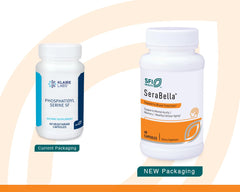 Klaire Labs SFI Health phosphatidylserine sunflower label closeup showing product details.