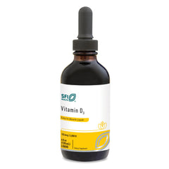 Klaire Labs SFI Health Vitamin D3 bottle highlighting easy-dose drops for daily support