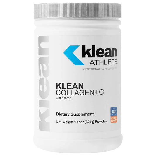 Klean Athlete Klean Collagen+C bottle highlights joint support for active lifestyles.