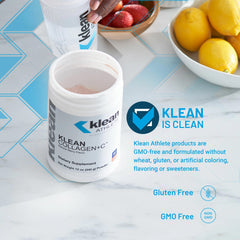 Close-up of ingredients showing vitamin C and collagen amino acids in Klean Collagen+C.