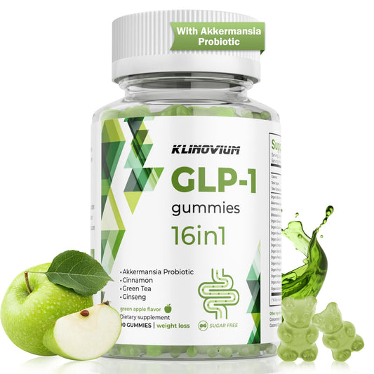 Klinovium GLP1 supplement bottle for daily metabolism support.