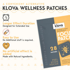 Klova Wellness Patches 28-count pack ready for a week of daytime or overnight use.