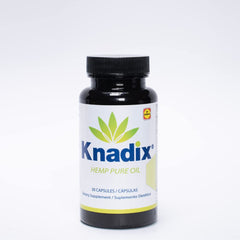 Knadix hemp oil capsules pack for convenient daily use.