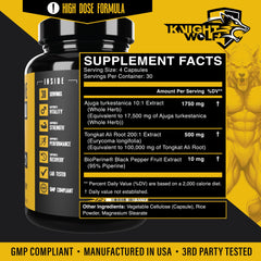 Knight Wolf Supps Tongkat Ali feature for workout energy and stamina