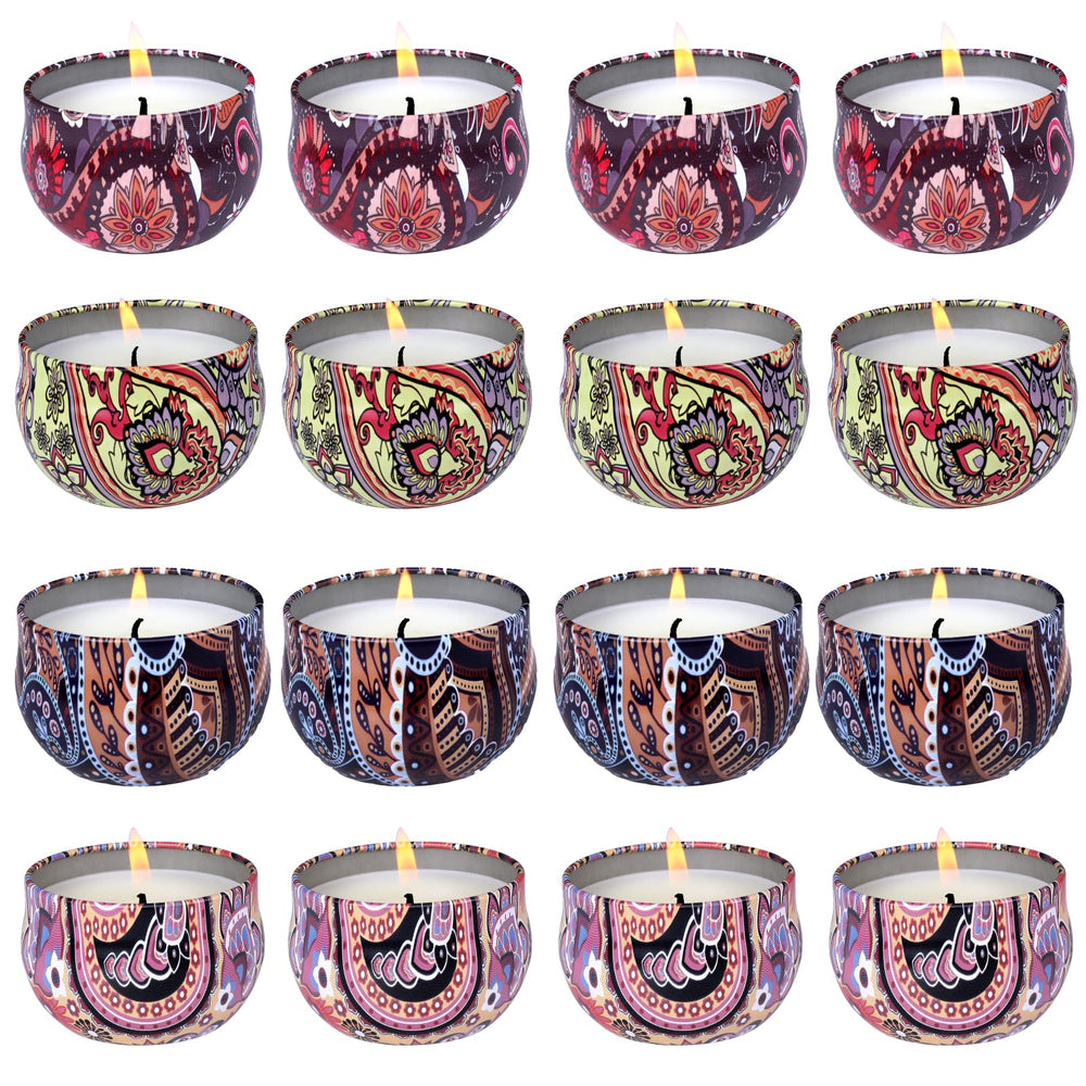 KNOURT rose-tin candle adds floral ambience to a cozy living room.