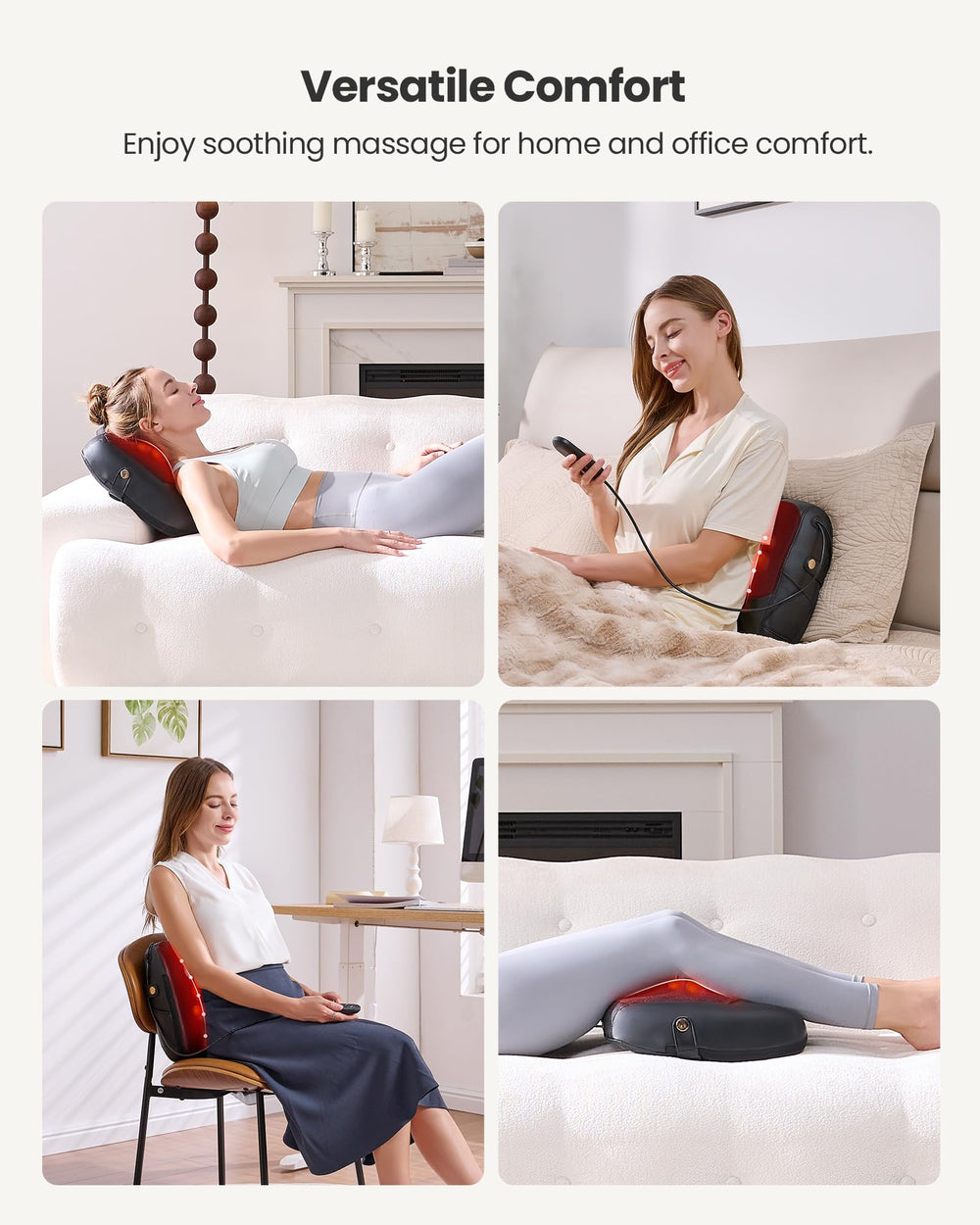 KNQZE lumbar support feature helps maintain posture during sessions.