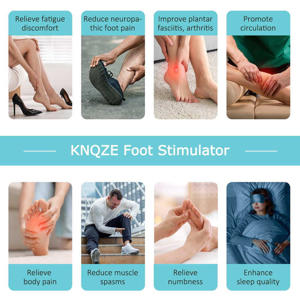 KNQZE arch-lift cradle comforts soles during therapy sessions.