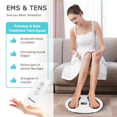 KNQZE foot massager weighs 2.65 lbs for portable use.