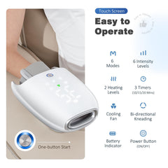 KNQZE massager in a home office for quick relief.