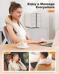 Ergonomic KNQZE massager design for easy handling and placement.