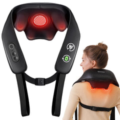 KNQZE neck-shoulder massager with graphene heating for warm, targeted relief