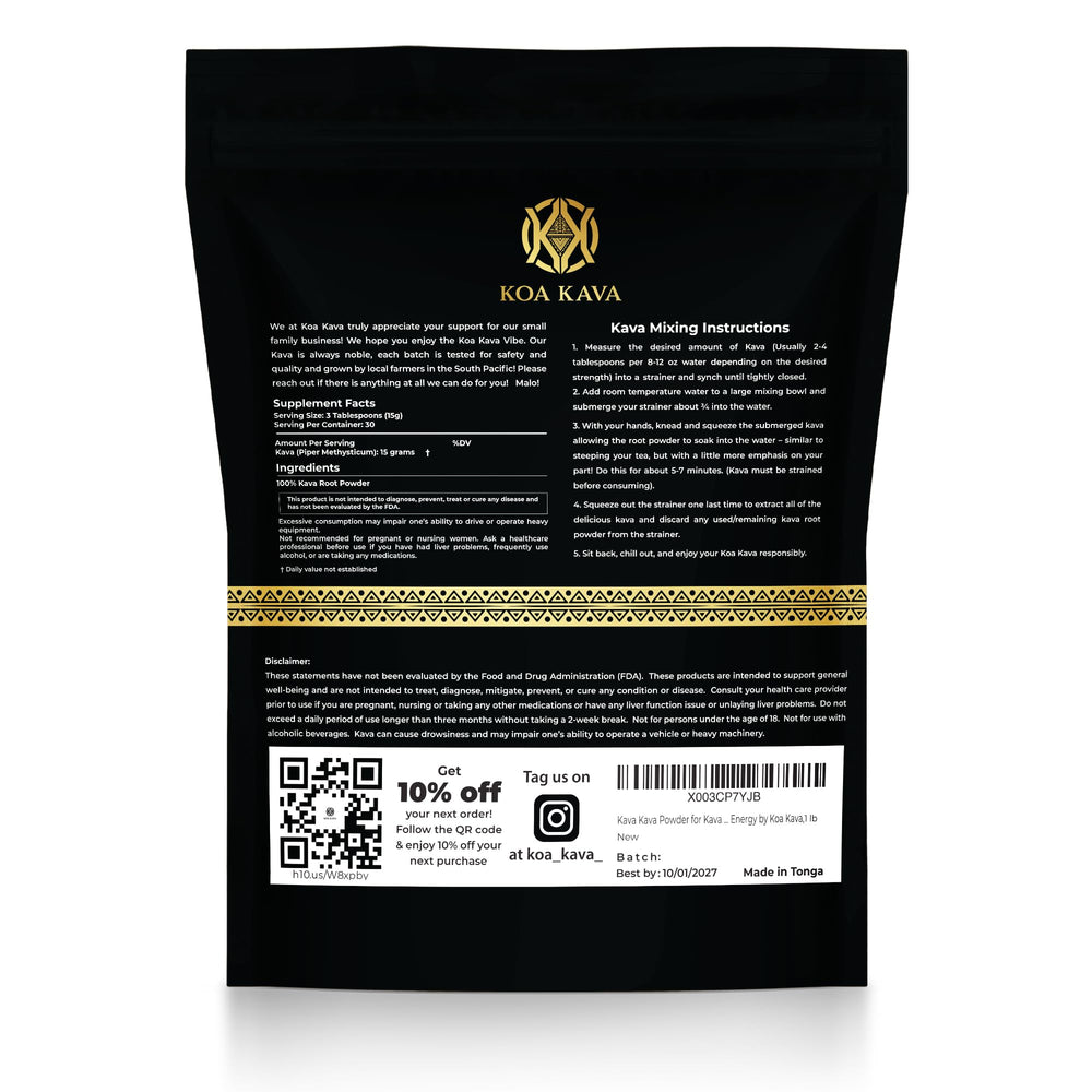 Koa Kava brewed cup ready to enjoy a calm, social moment
