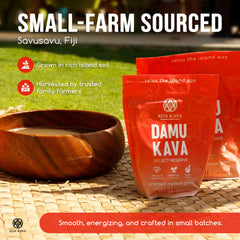 Koa Kava Damu dark color signals bold flavor and a strong profile
