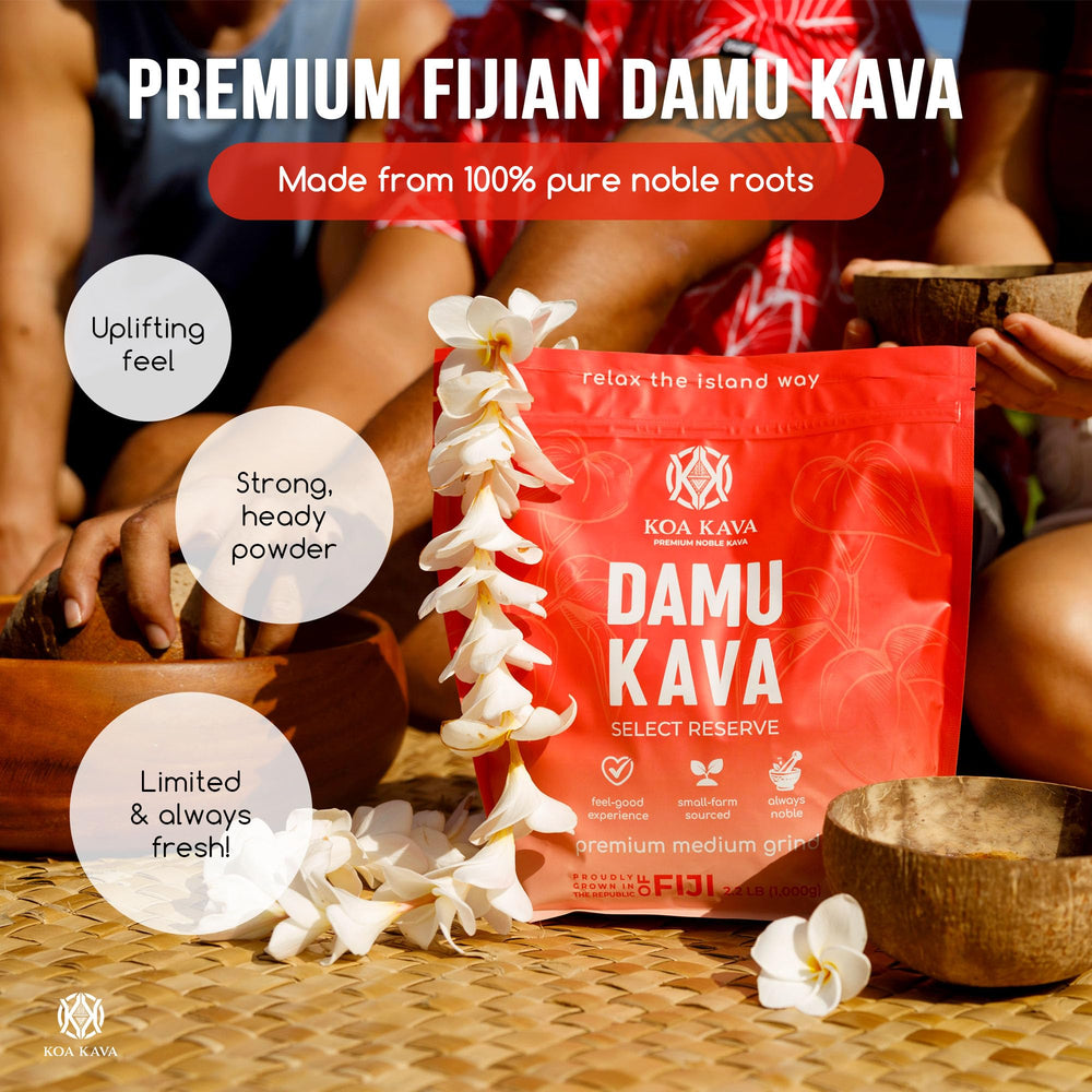Koa Kava Damu noble lateral roots showcase premium sourcing for authentic kava
