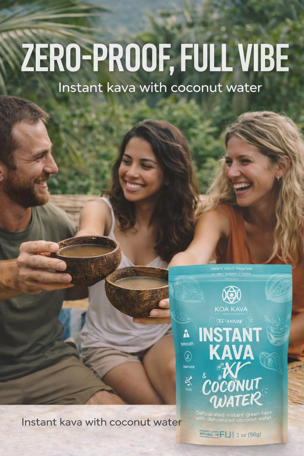 Beginner-friendly mixing setup for Koa Kava with no strainer