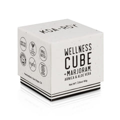 KOA ROY Wellness Cube packaging showcases eco-friendly, zero-waste design.