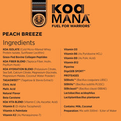 KOA MANA fiber blend supports gut-friendly hydration.