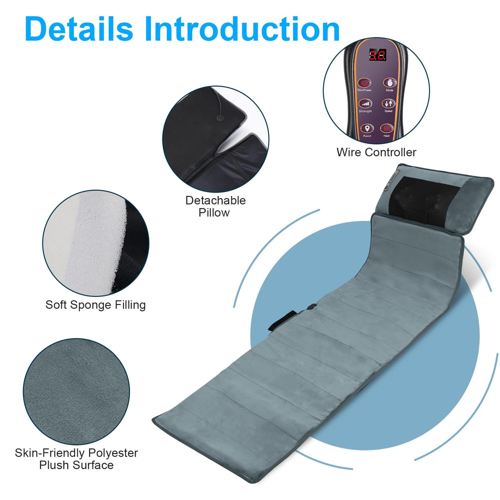 KOCASO anti-slip bottom keeps the mat securely in place
