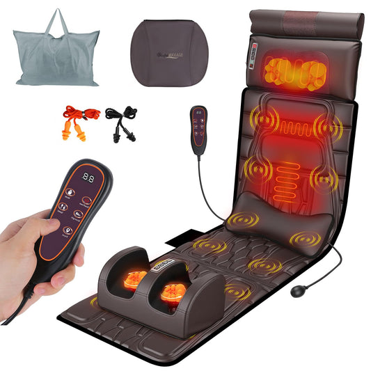KOCASO full body massage mat with heat and vibration for home relaxation