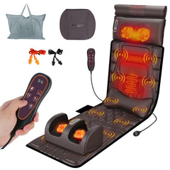 KOCASO full body massage mat with heat and vibration for home relaxation