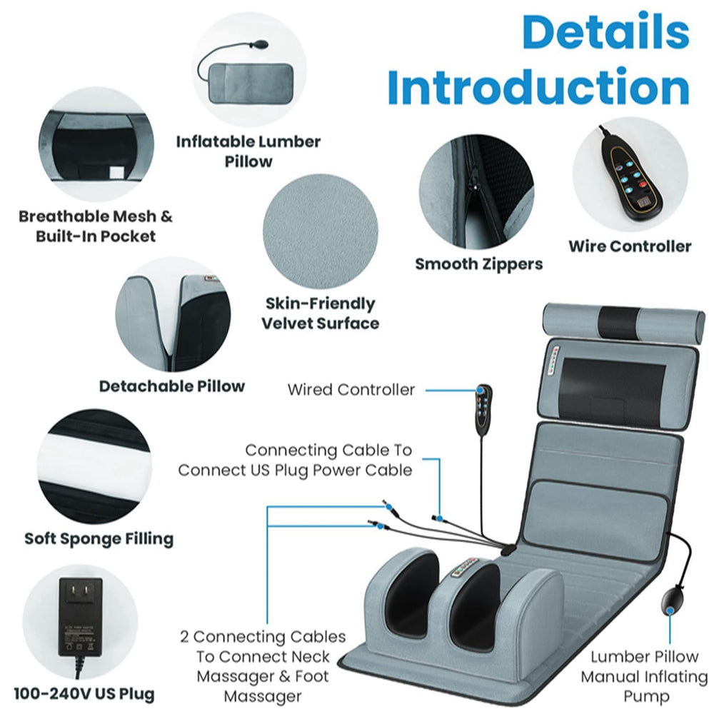 KOCASO multiple modes and heating options tailor massage sessions.