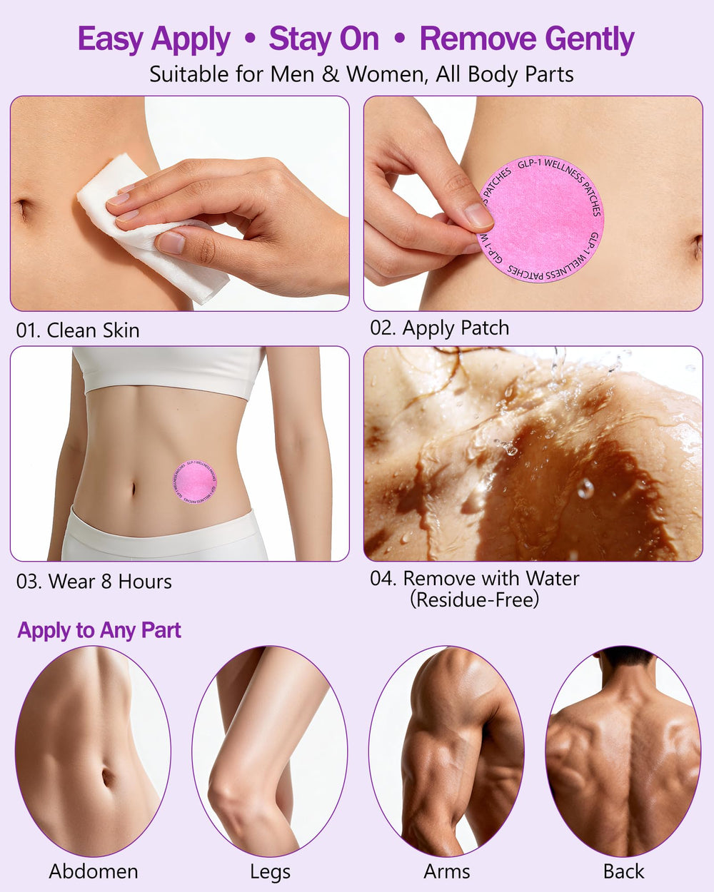 Eight-hour wear enables day-long routine integration.