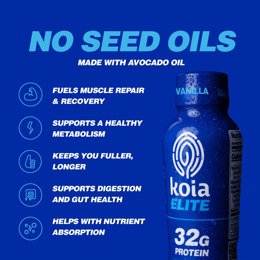 Koia Elite Vanilla 12-pack box for convenient daily use